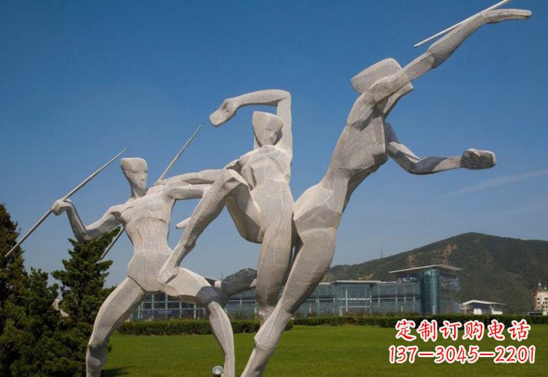 甘肃不锈钢标枪雕塑象征勇气和力量
