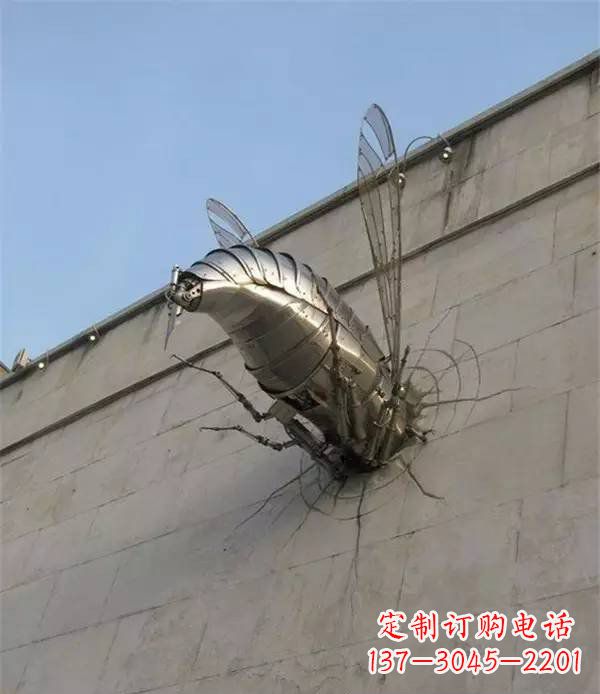 甘肃美丽的不锈钢无头动物雕塑