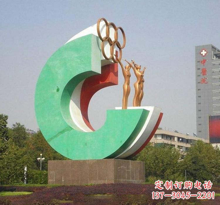 甘肃勇于拼搏的运动员雕塑