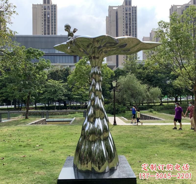 甘肃不锈钢现代水滴雕塑美轮美奂的艺术精品