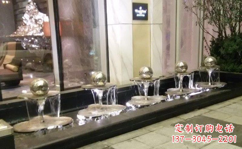 甘肃不锈钢小喷泉雕塑美丽之灵