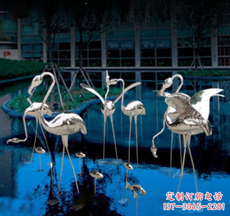 甘肃不锈钢仙鹤雕塑汇聚自然之美