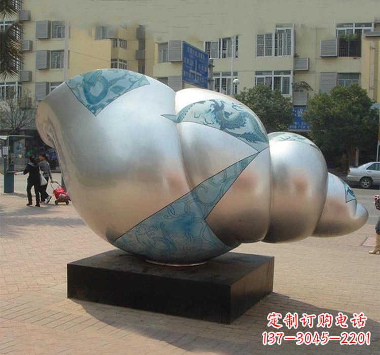 甘肃不锈钢海螺雕塑——给小区增添美的魅力