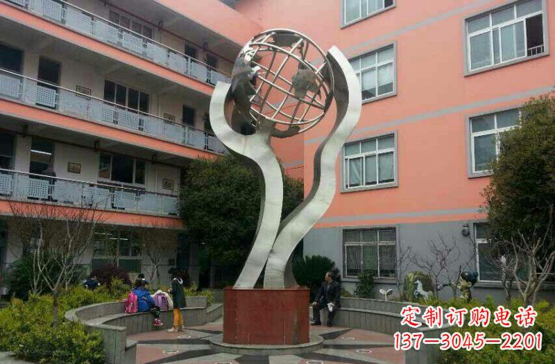 甘肃不锈钢地球雕塑传承世界文化