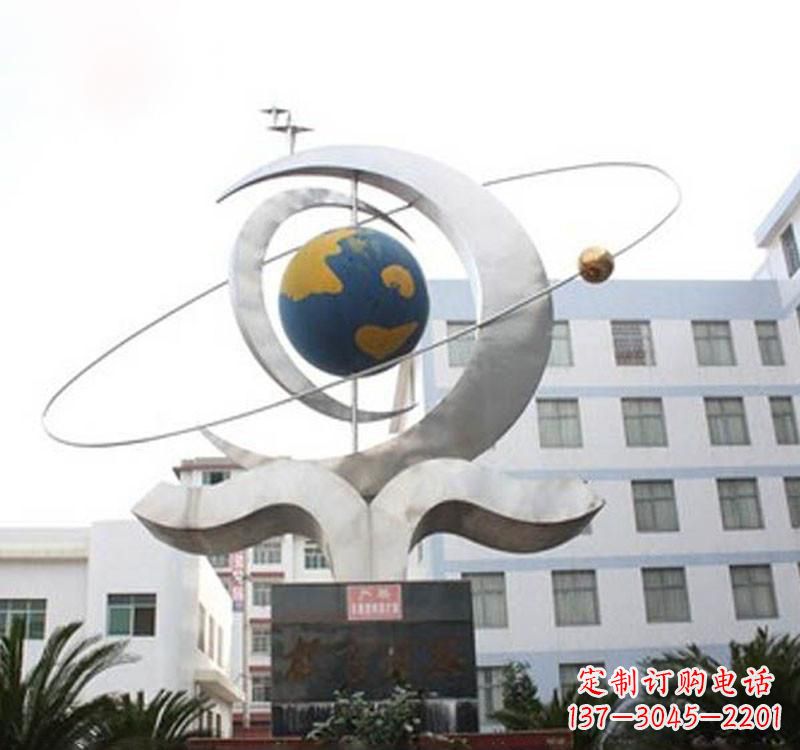 甘肃不锈钢校园地球仪雕塑