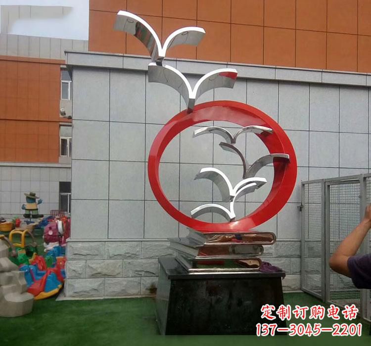 甘肃不锈钢书籍雕塑校园的精美装饰