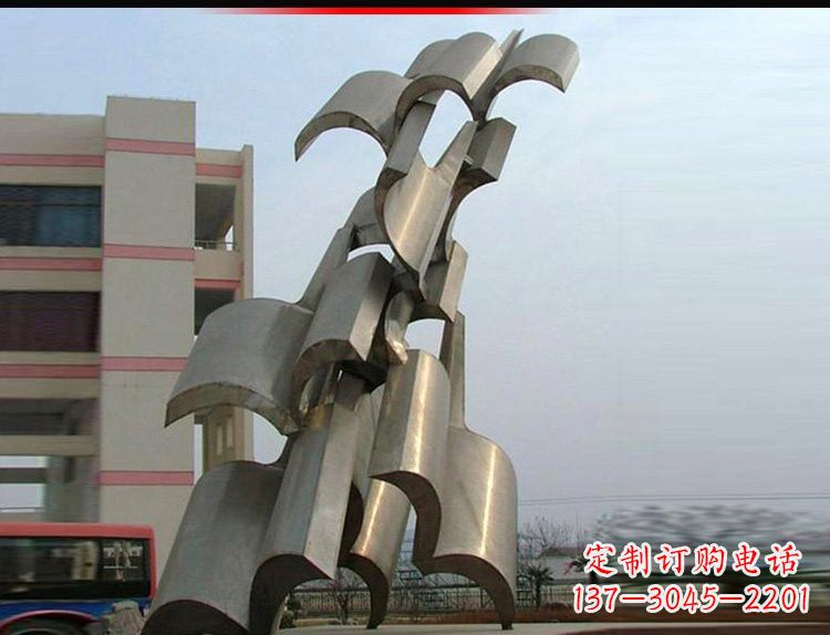 甘肃不锈钢书籍雕塑——记录着校园文化的精彩历史