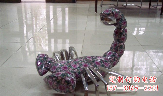 甘肃不锈钢蝎子雕塑精美的装饰品