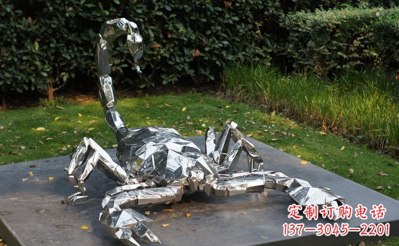 甘肃不锈钢蝎子雕塑