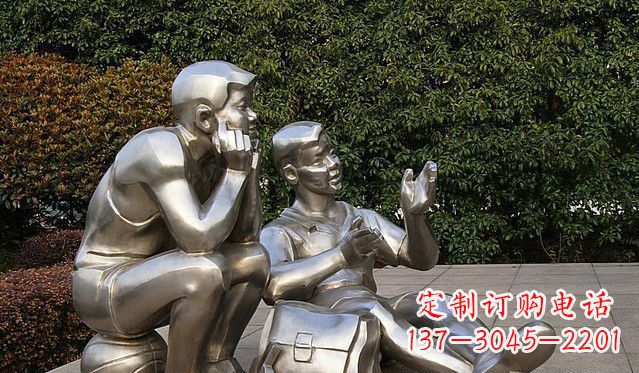 甘肃不锈钢的学生雕塑