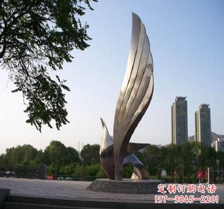 甘肃精美的不锈钢翅膀雕塑