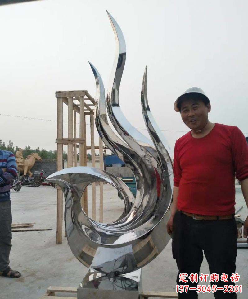 甘肃不锈钢艺术之美——凤凰雕塑