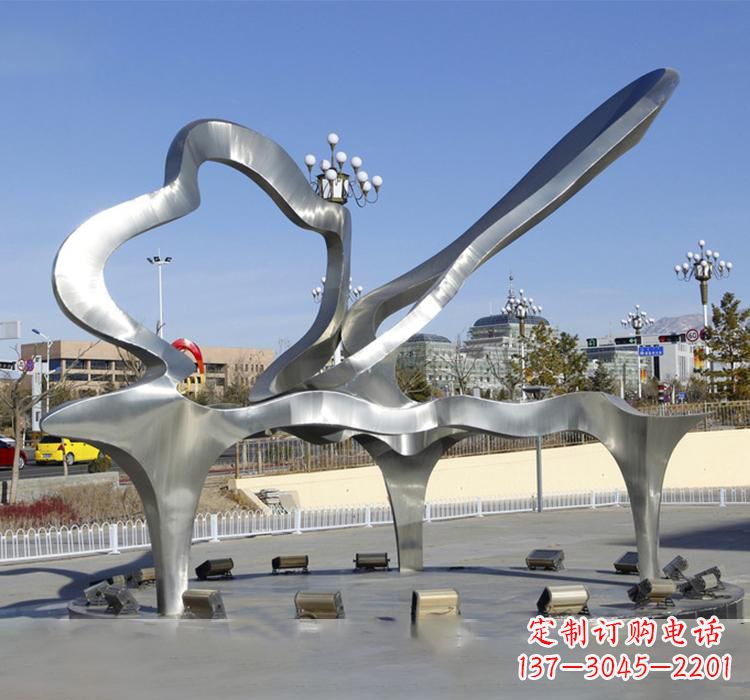 甘肃不锈钢艺术钢琴雕塑展现精致之美