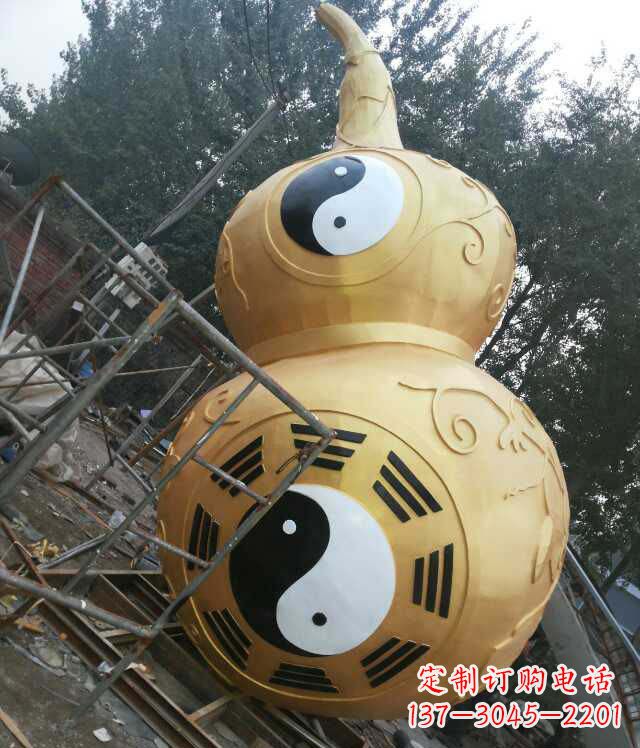 甘肃精美不锈钢葫芦雕塑