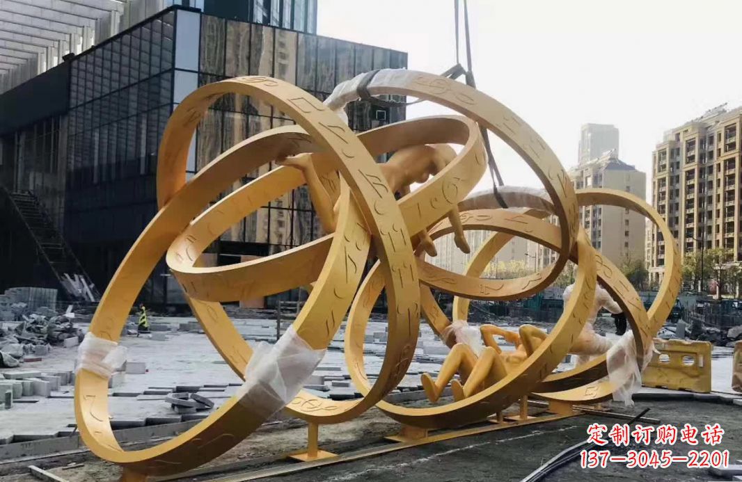 甘肃不锈钢音符运动人物雕塑艺术融合音乐