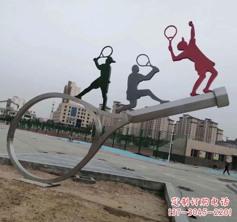 甘肃不锈钢羽毛球雕塑精美的艺术装点