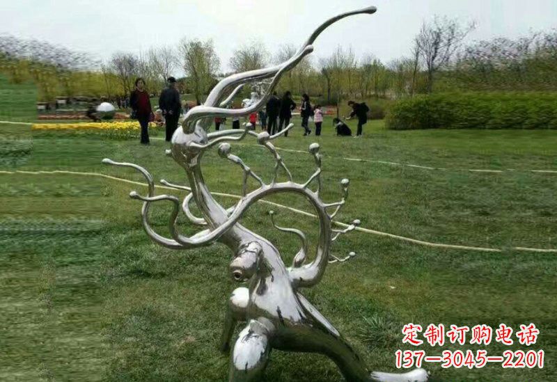 甘肃不锈钢树枝雕塑精美的艺术装饰
