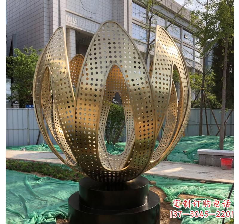甘肃不锈钢拱门雕塑以艺术之美装点园林