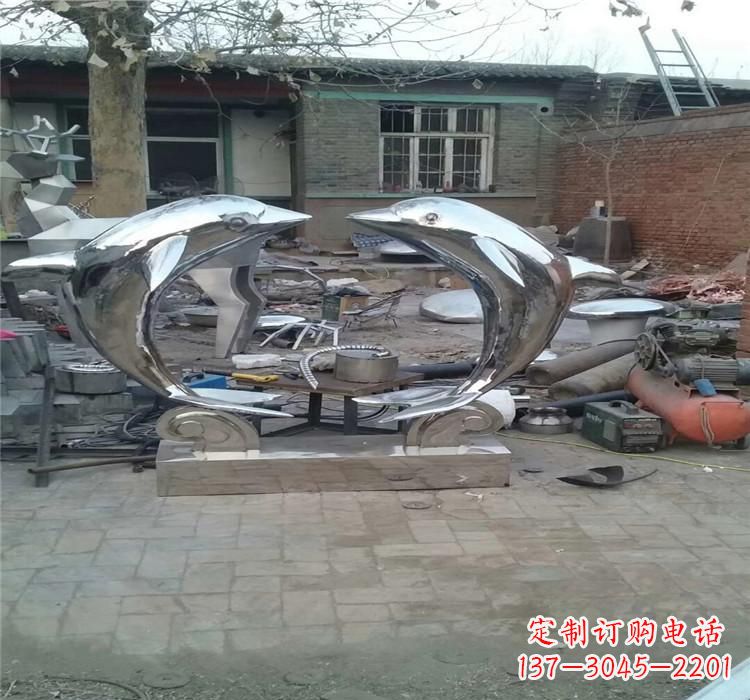 甘肃不锈钢海豚雕塑——精美之选