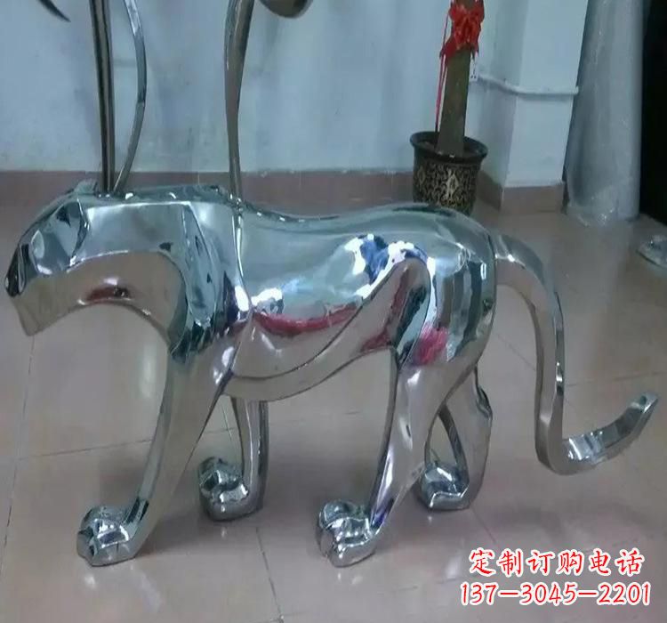 甘肃不锈钢老虎雕塑美化园林