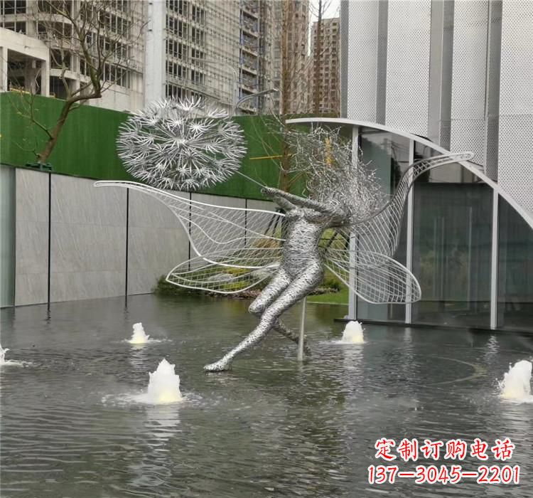 甘肃美丽的不锈钢蒲公英雕塑