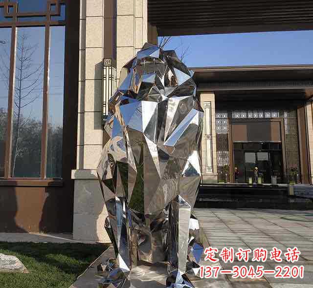 甘肃不锈钢狮子雕塑给园林带来神秘与力量