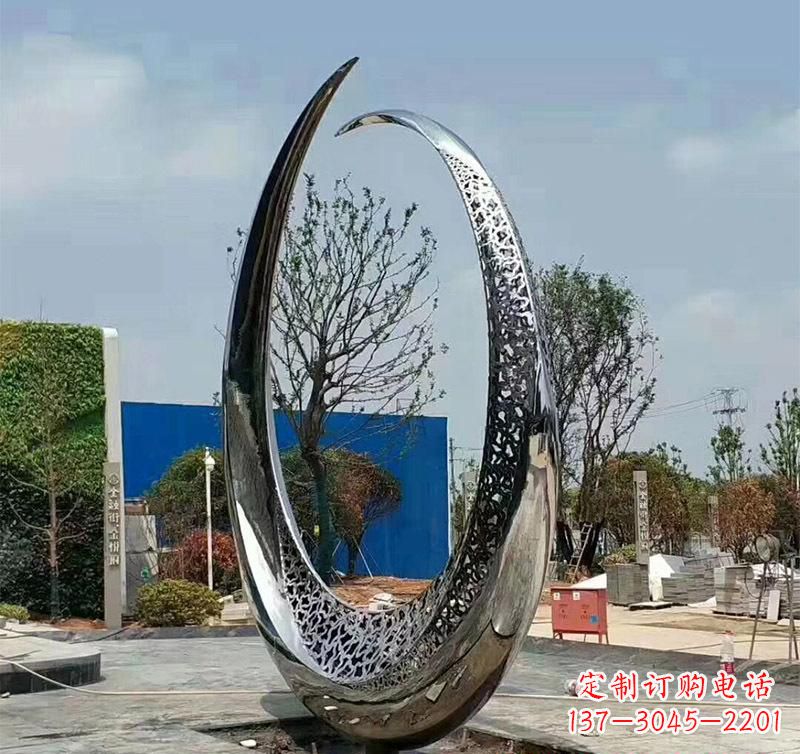 甘肃不锈钢圆环雕塑将艺术与实用结合