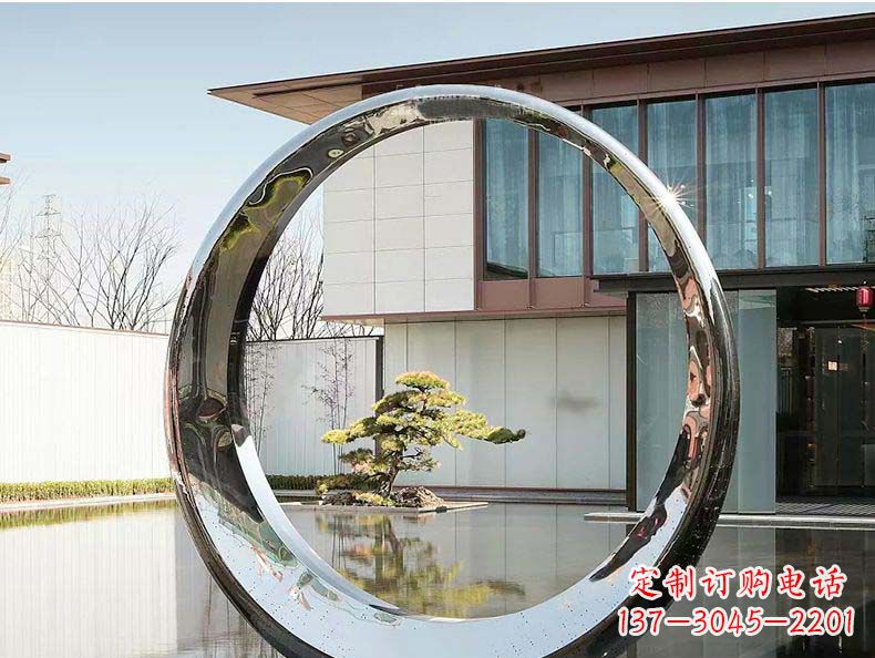 甘肃不锈钢月亮雕塑精美绝伦