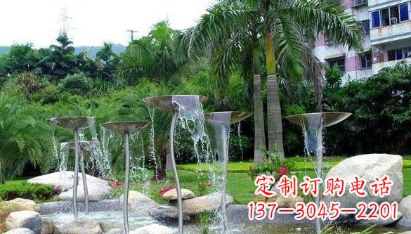 甘肃不锈钢喷泉雕塑——艺术之美