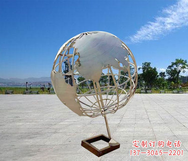 甘肃神奇的不锈钢地球仪雕塑