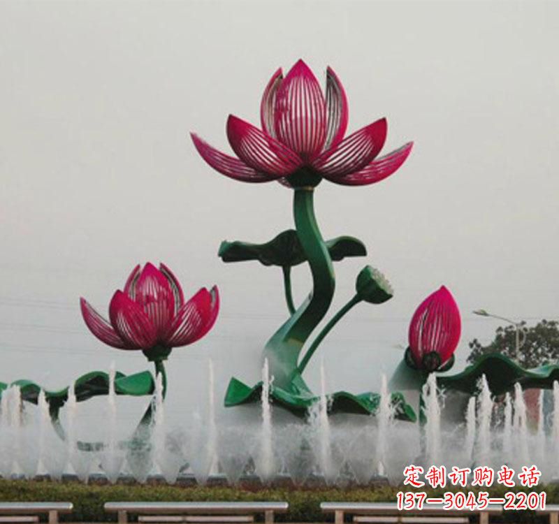 甘肃不锈钢莲花雕塑