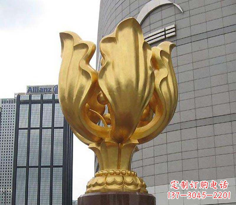 甘肃紫荆花雕塑——精美艺术品