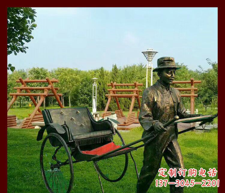 甘肃细说黄包车夫人雕塑