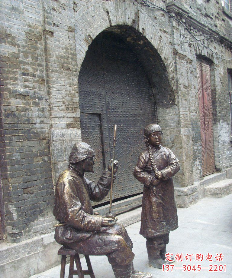 甘肃二胡铜雕艺术形式的精髓