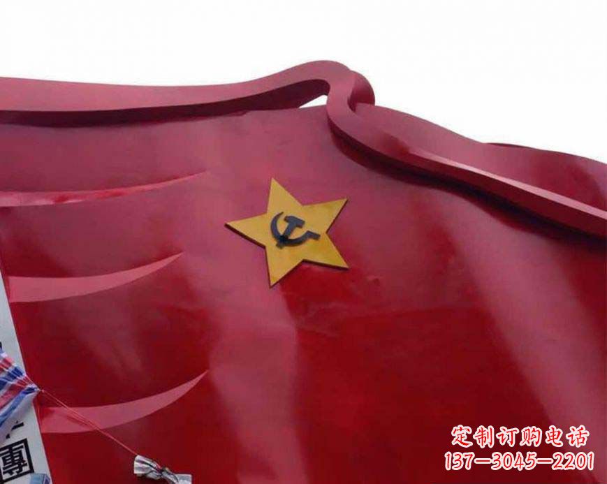 甘肃不锈钢党徽雕塑——传承红色基因