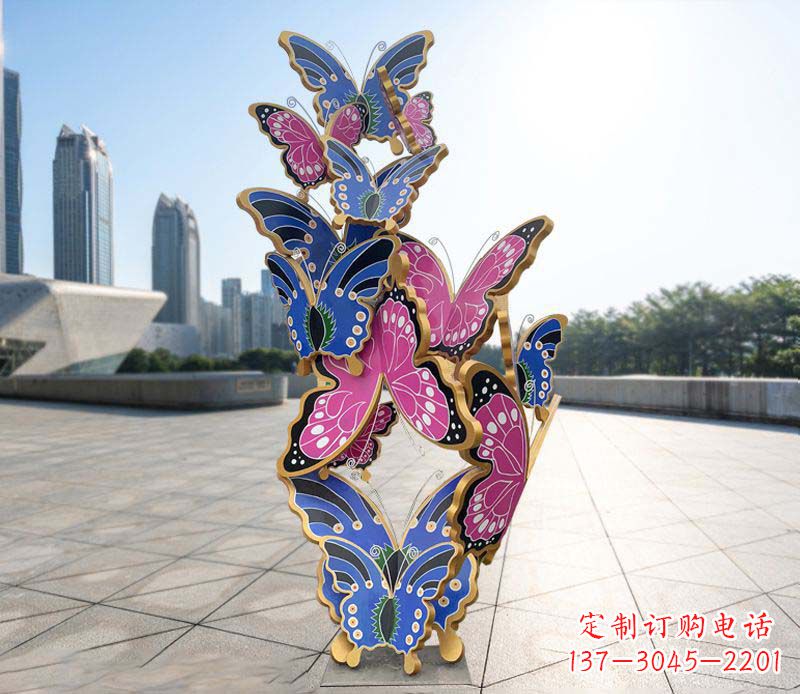 甘肃不锈钢蝴蝶雕塑美丽的艺术诠释
