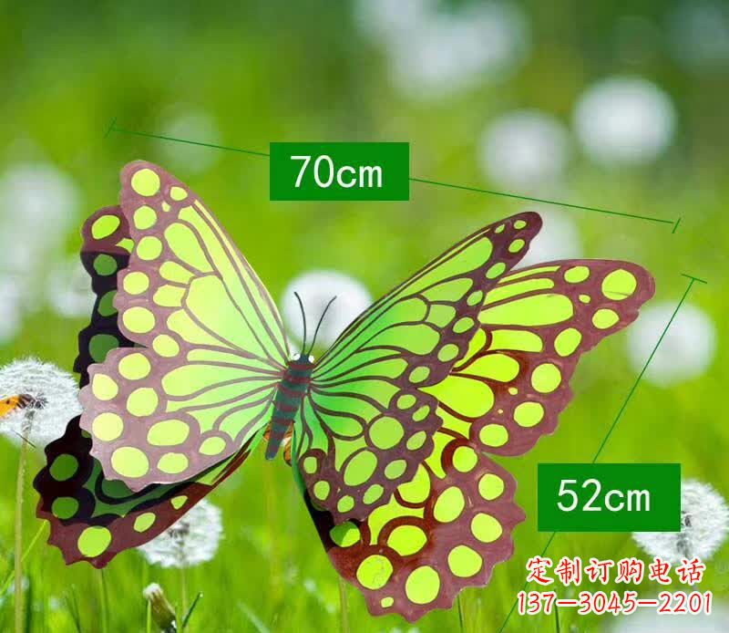 甘肃不锈钢蝴蝶雕塑彩色园林的精灵