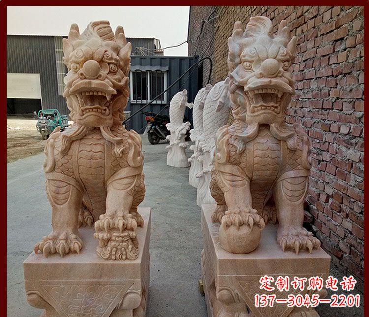 甘肃麒麟门口雕塑——传承古老文化的精灵