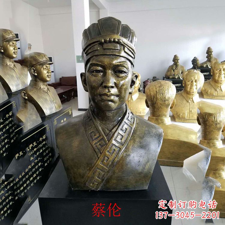 甘肃蔡伦雕塑一件传承历史的艺术珍品
