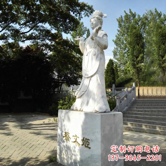 甘肃蔡文姬绰号“文姬归来”的石雕之美