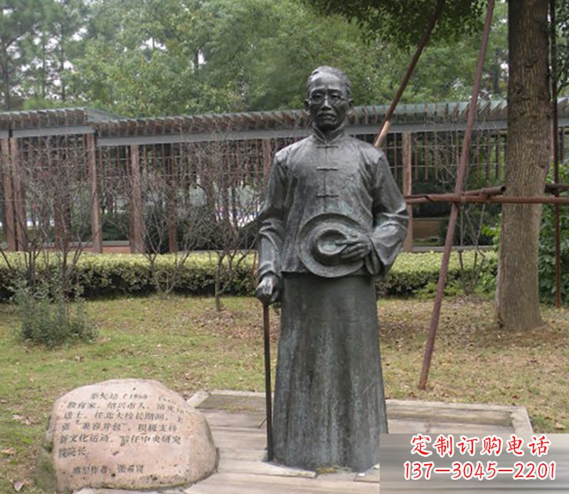 甘肃蔡元培雕塑传承中华文化的缩影