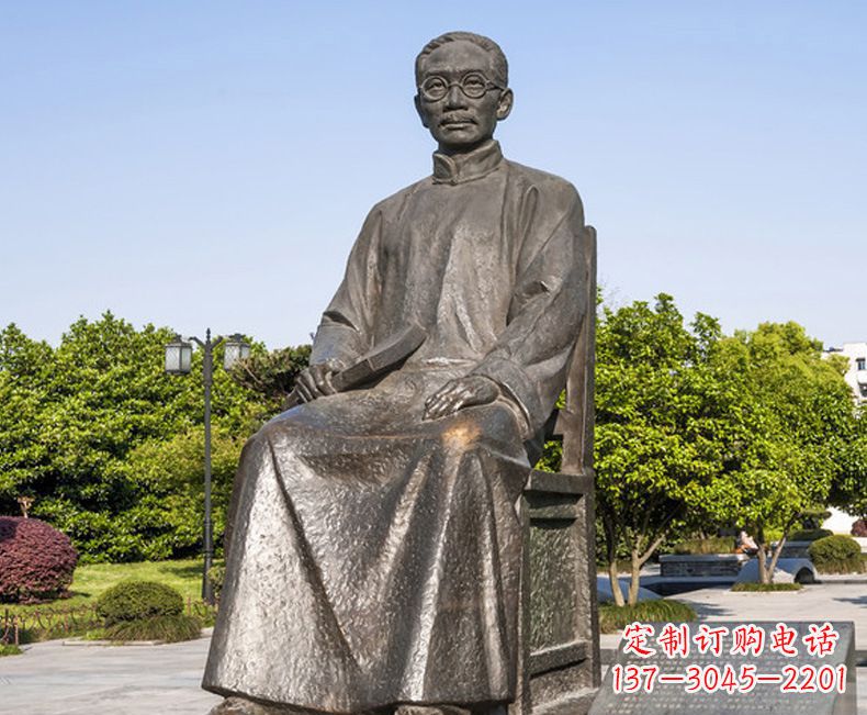 甘肃蔡元培一位教育家的雕塑