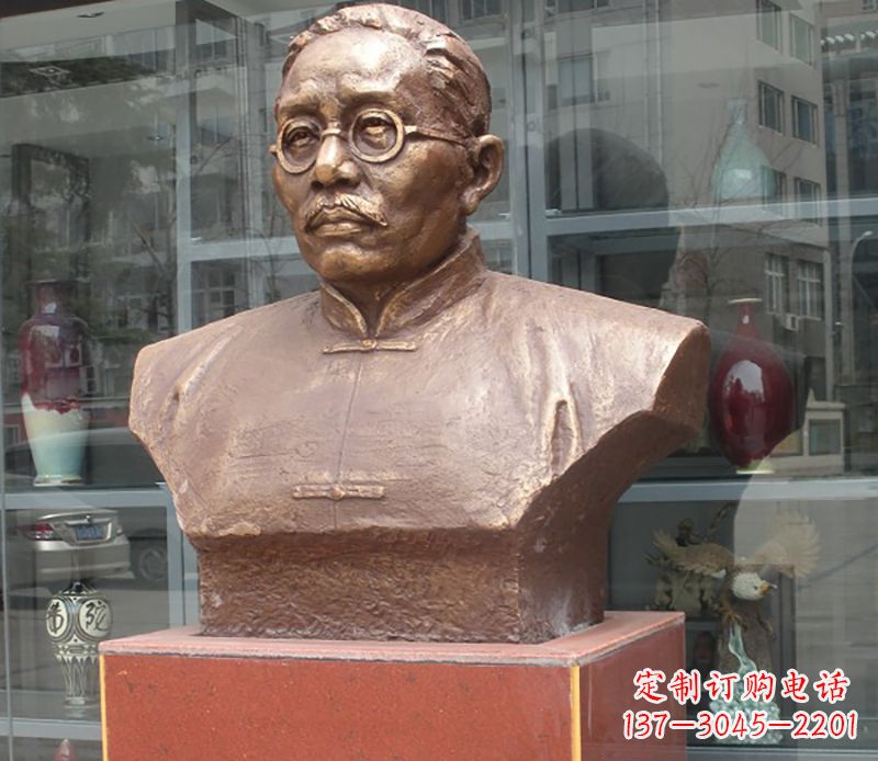甘肃蔡元培雕塑传承睿智的象征