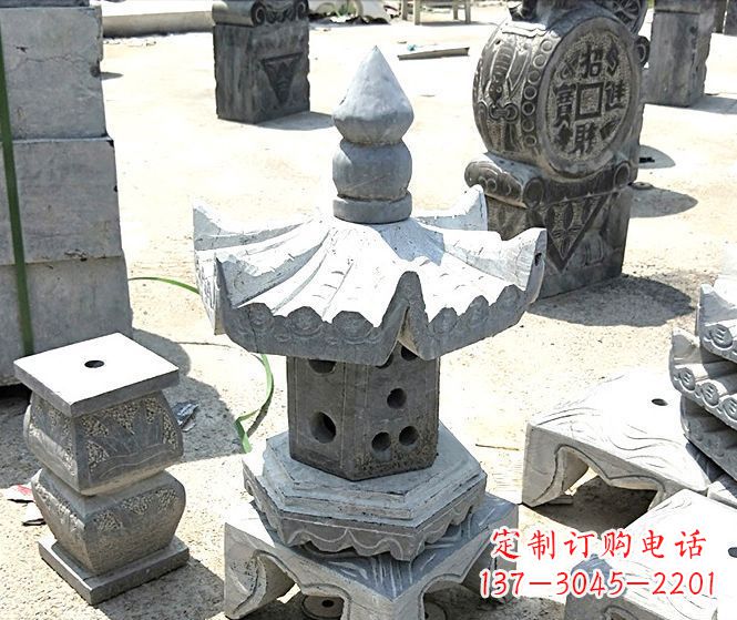 甘肃美丽的草坪大理石雕塑石灯