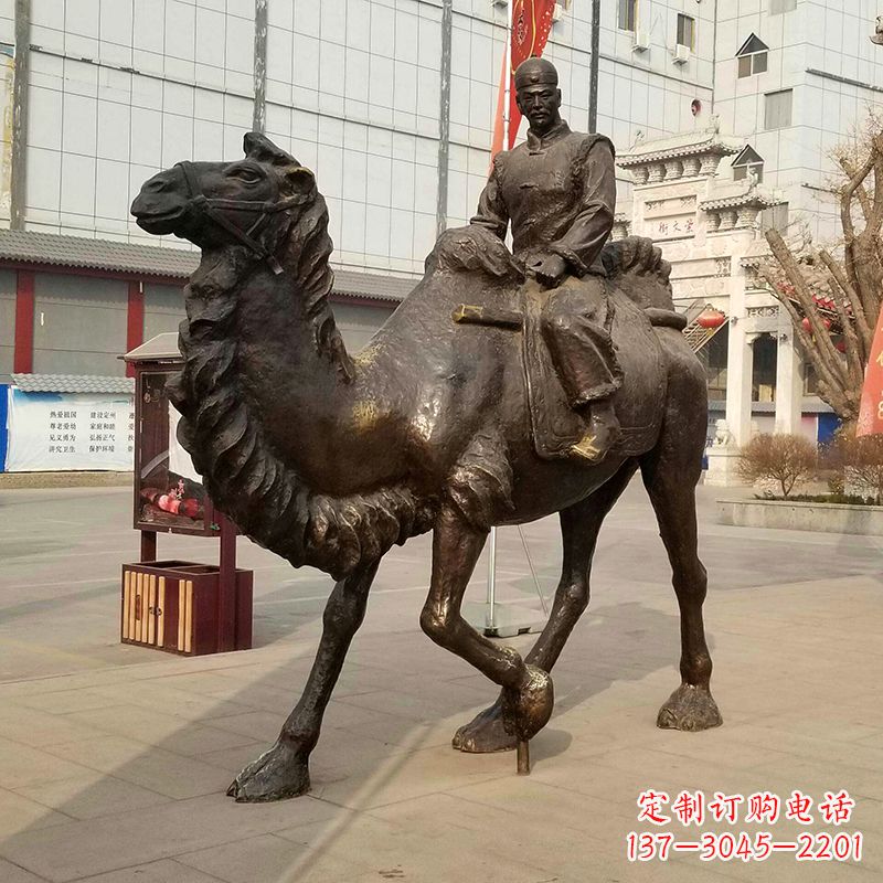 甘肃骆驼雕塑茶马古道上的精美艺术品