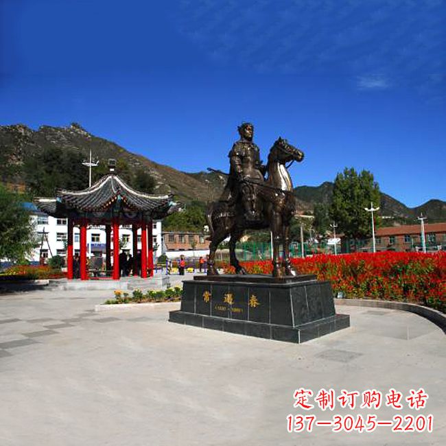 甘肃纪念历史名人的骑马雕塑