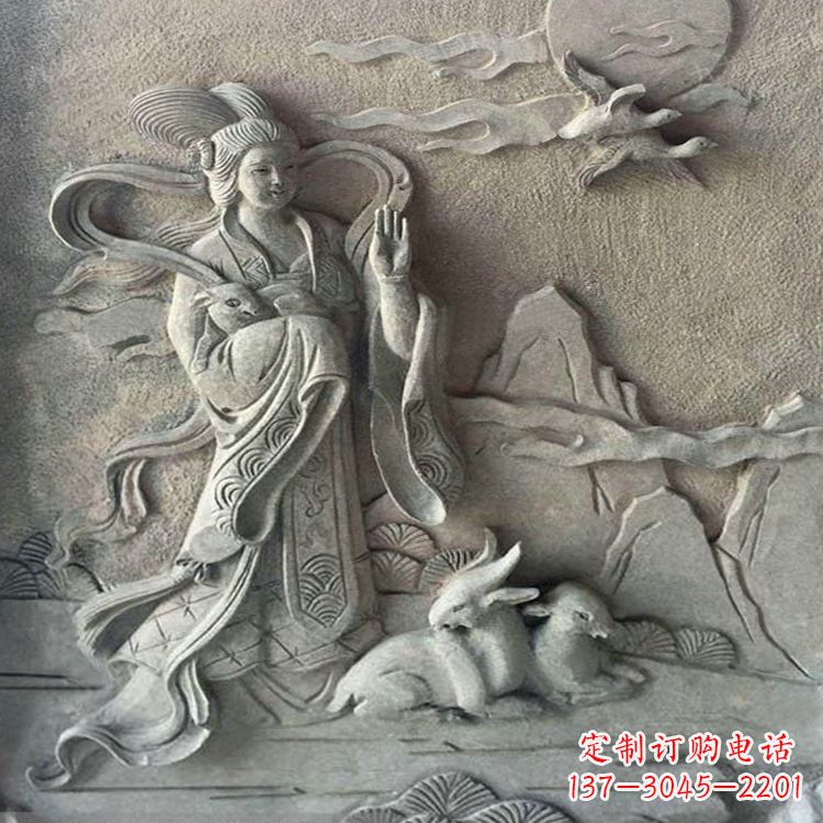 甘肃月神太阴星君嫦娥雕塑