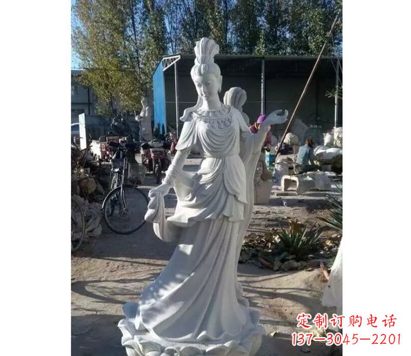 甘肃嫦娥跳舞神仙石雕