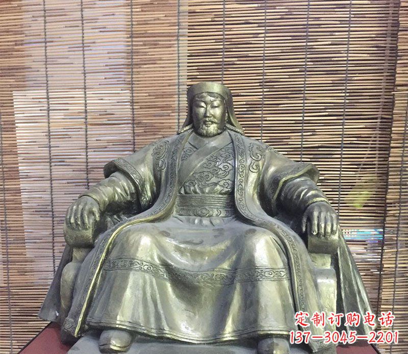 甘肃成吉思汗神话中的雕像