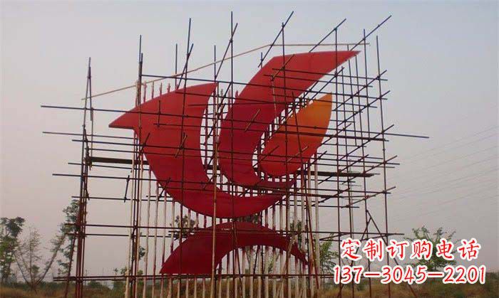 甘肃城市和平鸽雕塑传递和平信息
